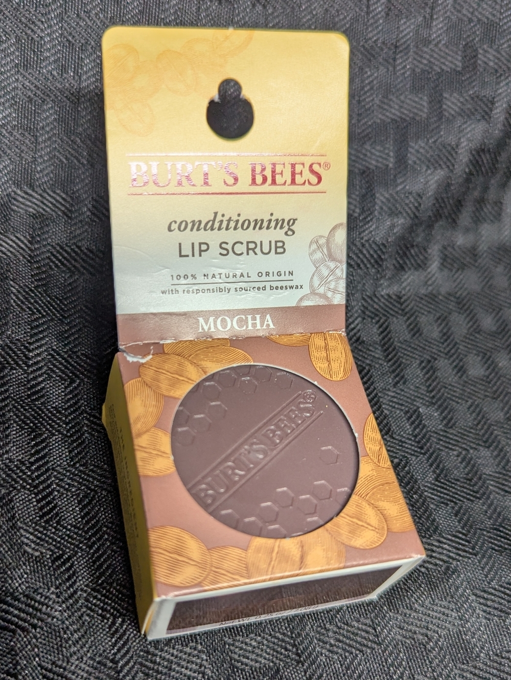 Burt's Bees Mocha Conditioning Lip Scrub.